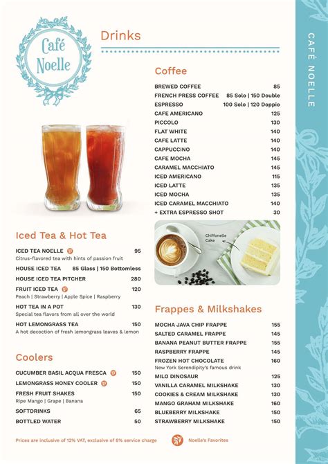 cafe noelle menu|Café Noelle .